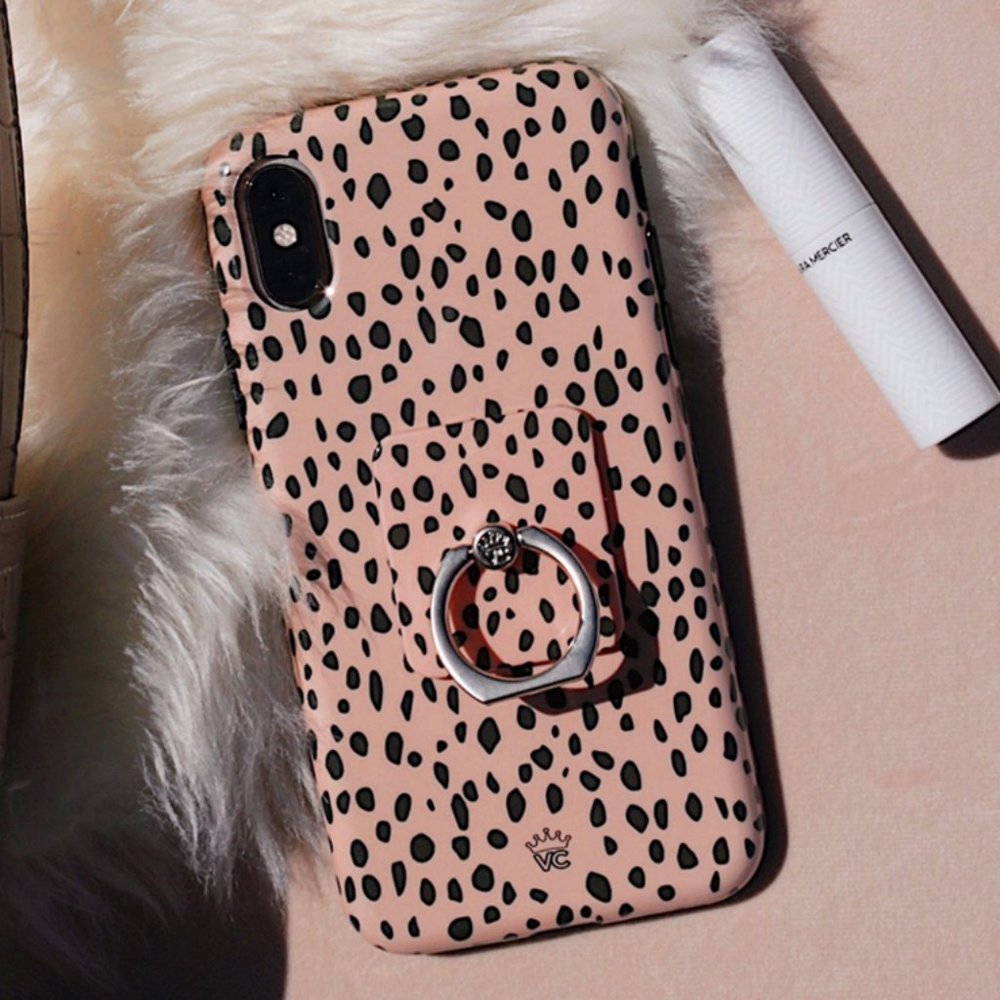 Velvet Caviar Spotted Nude Cheetah - iPhone 12 Case & Ring